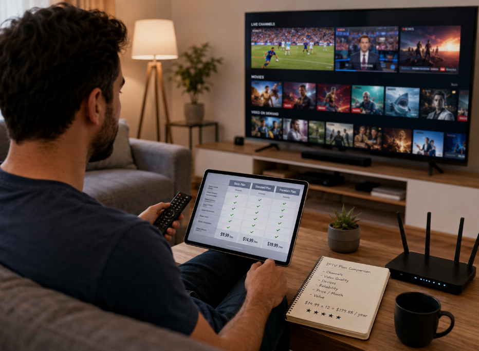 How much is an IPTV yearly subscription?